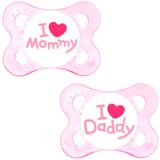 Chupetas   Mom e Dad Girls (0 a 6m) 2932 - MAM