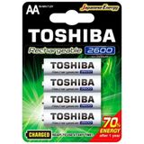 Pilha Recarregável Aa 1,2v 2600mah Tnh6gae Toshiba (cartela