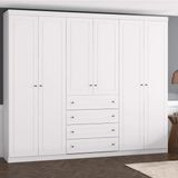 Guarda-Roupa Nova York 6 Portas 4 Gavetas Espresso Móveis