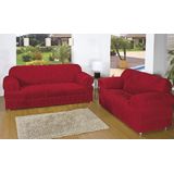 Capa Para Sofa Veneza Rosdry M64-2 Malha Gel 2 E 3 Lugares Vermelho