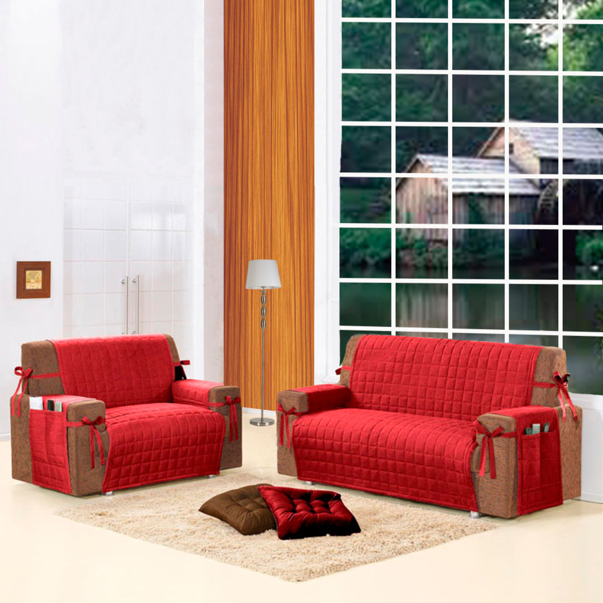 MP12478413_Kit-Protetor-de-sofa-2-e-3-Lugares-Vermelho-Luxo-com-Laco-e-Porta-Controle-e-objetos_1_Zoom