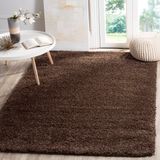 Tapete para Sala e Quarto Peludo Luxo Casa Dona 150x200cm Marrom Bronze