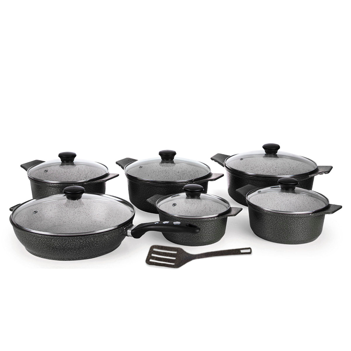 Conjunto 6 Panelas Forno Fogão Premium Revestidas em Cerâmica Antiaderente e Alum. Fundido Preta é ruim? Conjunto 6 Panelas Forno Fogão Premium Revestidas em Cerâmica Antiaderente e Alum. Fundido Preta é boa?