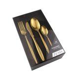 Faqueiro Glam Dourado Com 16 Peças - A/casa