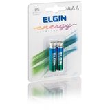 Pilha Alcalina Palito AAA com 2 - Elgin