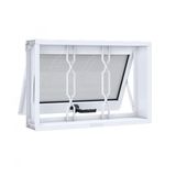 Janela de Aço Inóx Máximo-Ar com Grade Mosaico Riobras  40cmx60cm Branco