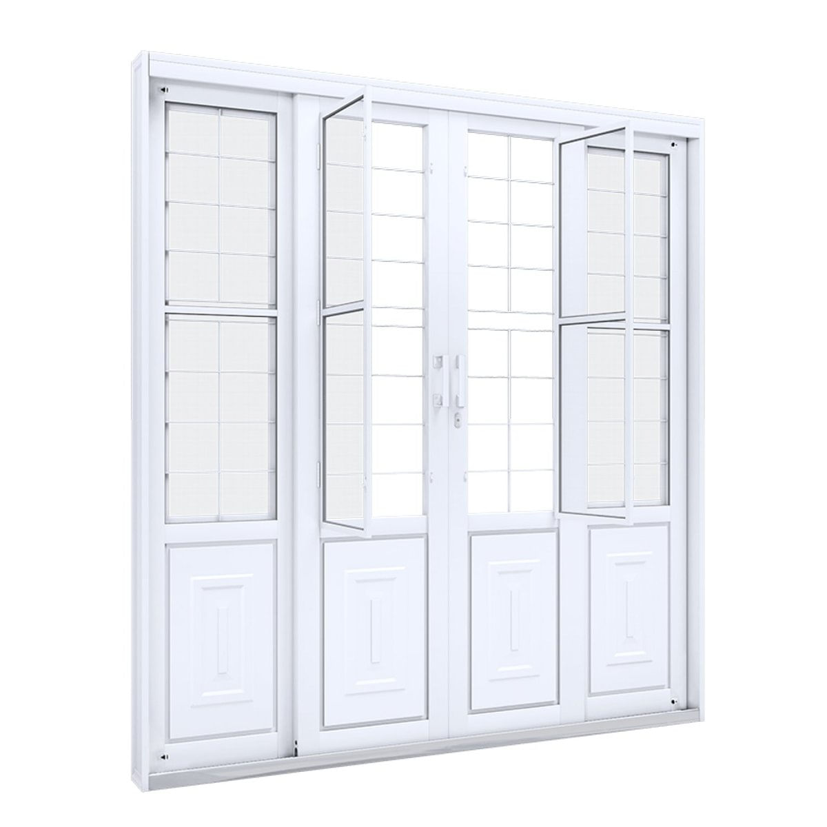 MP12383226_Porta-de-Correr-Aco-Central-com-Postigo-e-Grade-Quadrada-2-Folhas-Moveis-e-2-Fixas-Lucasa-Facilita--213cmx200cmx13cm-Branco_1_Zoom