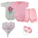 Presente De Bebê Kit 5 Pçs Barato Bonito Verão Menino Menina