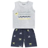 Conjunto Regata Bebê Menino Waverider Mescla Brandili