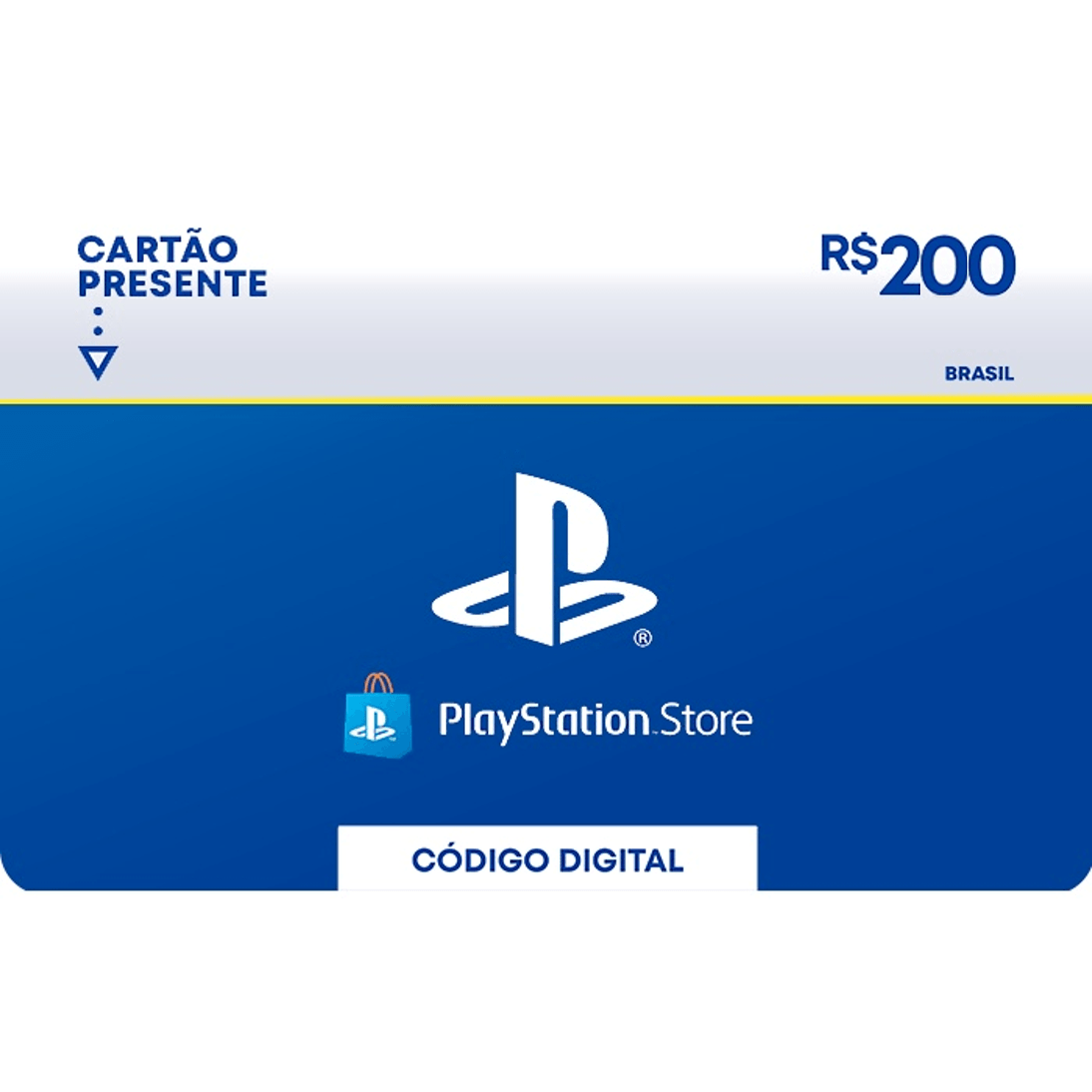 Gift Card Digital Sony PlayStation Store R$ 200