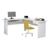 Mesa para Computador Cannes com 1 Gaveta Artely Branco