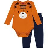 Conjunto Manga Longa Bebê Menino Body E Calça Kyly - G