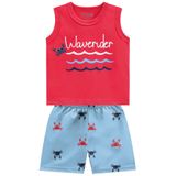 Conjunto Regata Bebê Menino Waverider Mescla Brandili