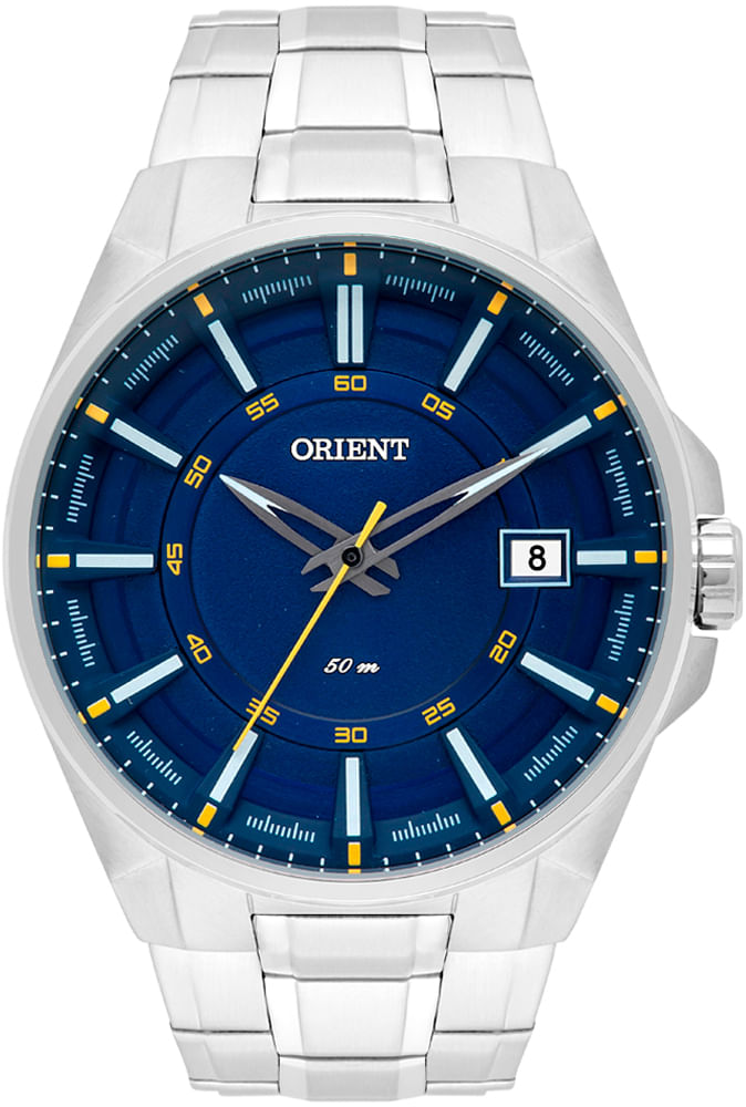 Relogio Orient Masculino Prata Ref Mbss1313 Dysx