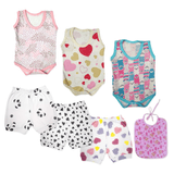 Kit Para Enxoval Roupa De Bebê 7 Peças Menino Menina Verão