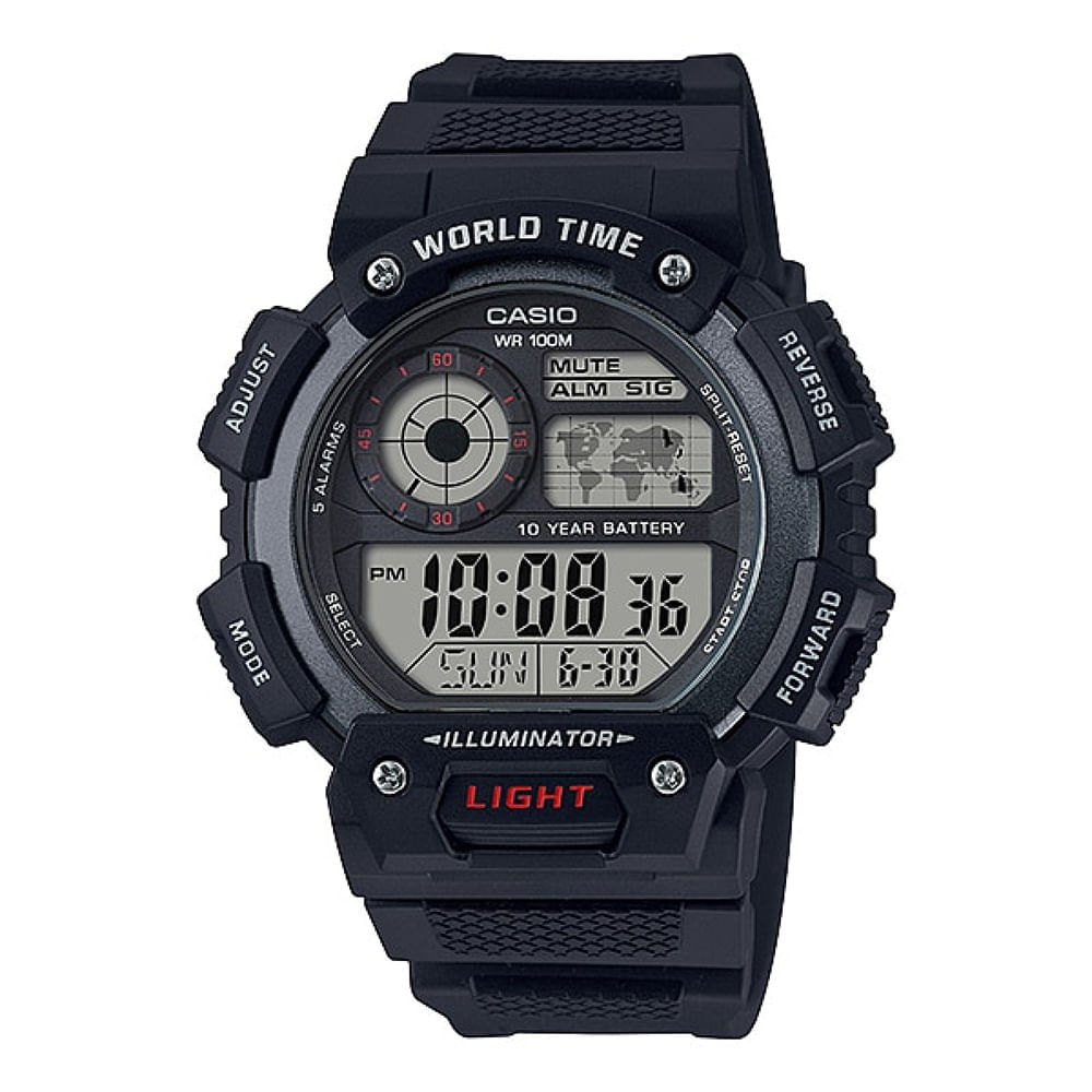 Relógio Casio Masculino Digital Ae-1400wh-1avdf