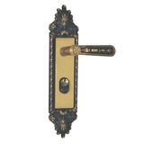 Fechadura Externa Espelho Aço 40mm MGM Colonial Bronze Latonado