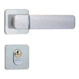 Fechadura Externa Roseta Aço 40mm MGM Capri Alumínio