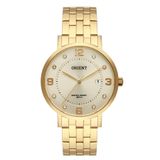 Relógio Feminino Orient Dourado Fgss1165 C2kx Com Calendário