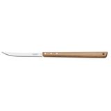 Faca Trinchante 8' Fio Liso Churrasco Inox Cabo Madeira Natural 26440108