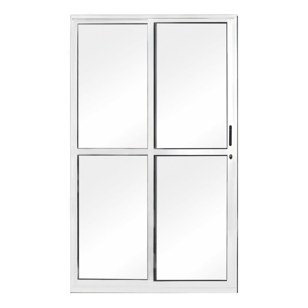 MP02274899_Porta-de-Correr-Aluminio-2-Folhas-1-Fixa-com-Vidro-Liso-Solida-MGM-210cmx160cm-Branco_1_Zoom