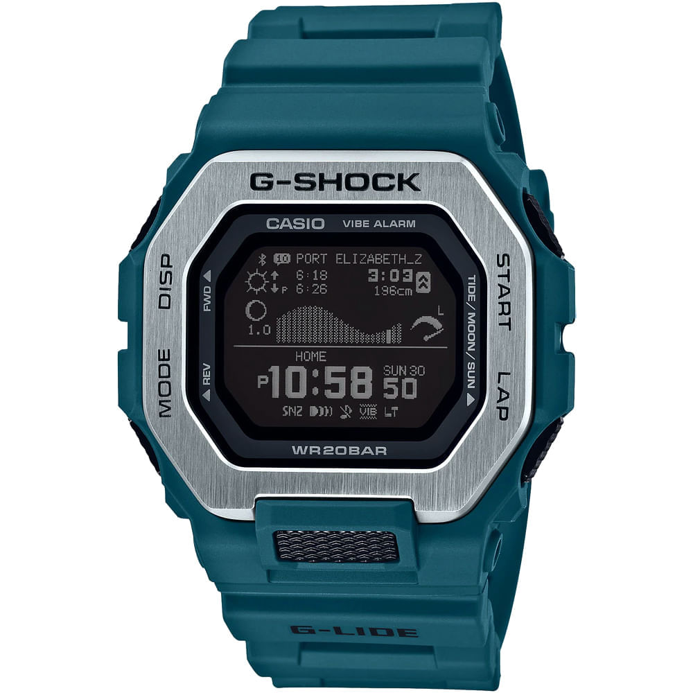 Relógio Casio G-shock Masculino Digital Verde Gbx-100-2dr