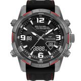 Relógio Technos Masculino Digiana Grafite Vermelho
