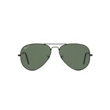 Ray-Ban Aviador RB3025L 002/58 Preto Lente Polarizada Verde Escuro G15 Tam 62