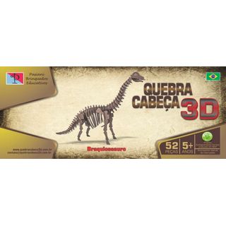 Quebra-Cabeça Zastras Brinquedos Dinossauros 3D