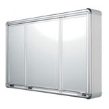 Espelheira para Banheiro 3 Portas 73cmx45cm Astra Cromado
