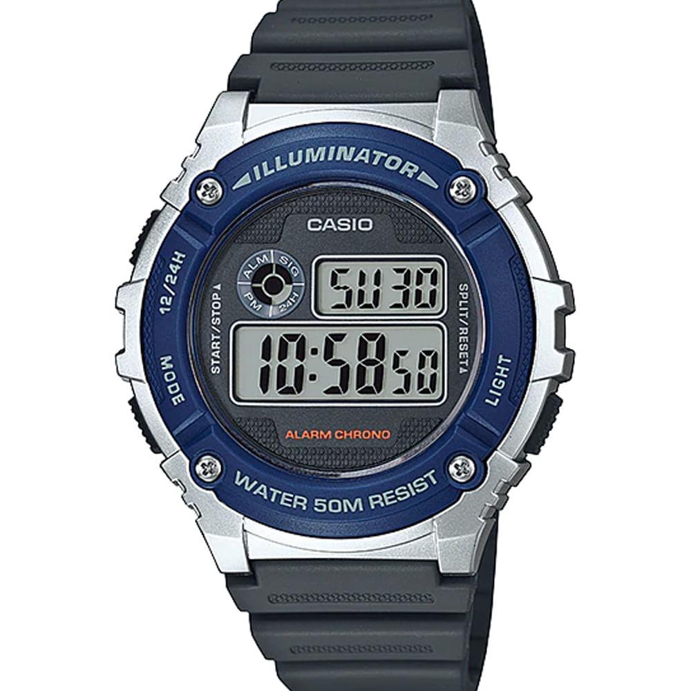 Relógio Masculino Digital Azul Casio - W-216h-2avdf-sc