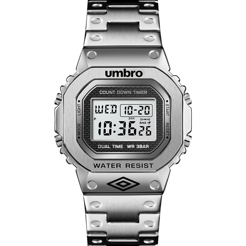 Relógio Masculino Digital Prata Umbro - 111-s