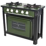 Fogão Industrial Venâncio Br2bf 2 Bocas Com Forno Gás Glp Verde