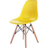 Cadeira Charles Eames Eiffel Dkr Wood - Design - Amarela