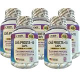 Chá Prosta +10 Caps - 60 Cápsulas 500mg - Kit Com 5 Potes