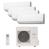 Ar Condicionado Multi Quadri Split Hw Inverter Fujitsu 3X9000   1X12000 BTUS Quente/Frio 220V 1F AOBG30LAT4