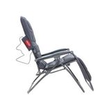 Cadeira Espreguiçadeira Massageadora 10 Motores Bivolt - Reclinável 21 posições - preto -Tsuyoi