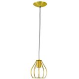 Lustre Pendente Cebola Aramado Dourado