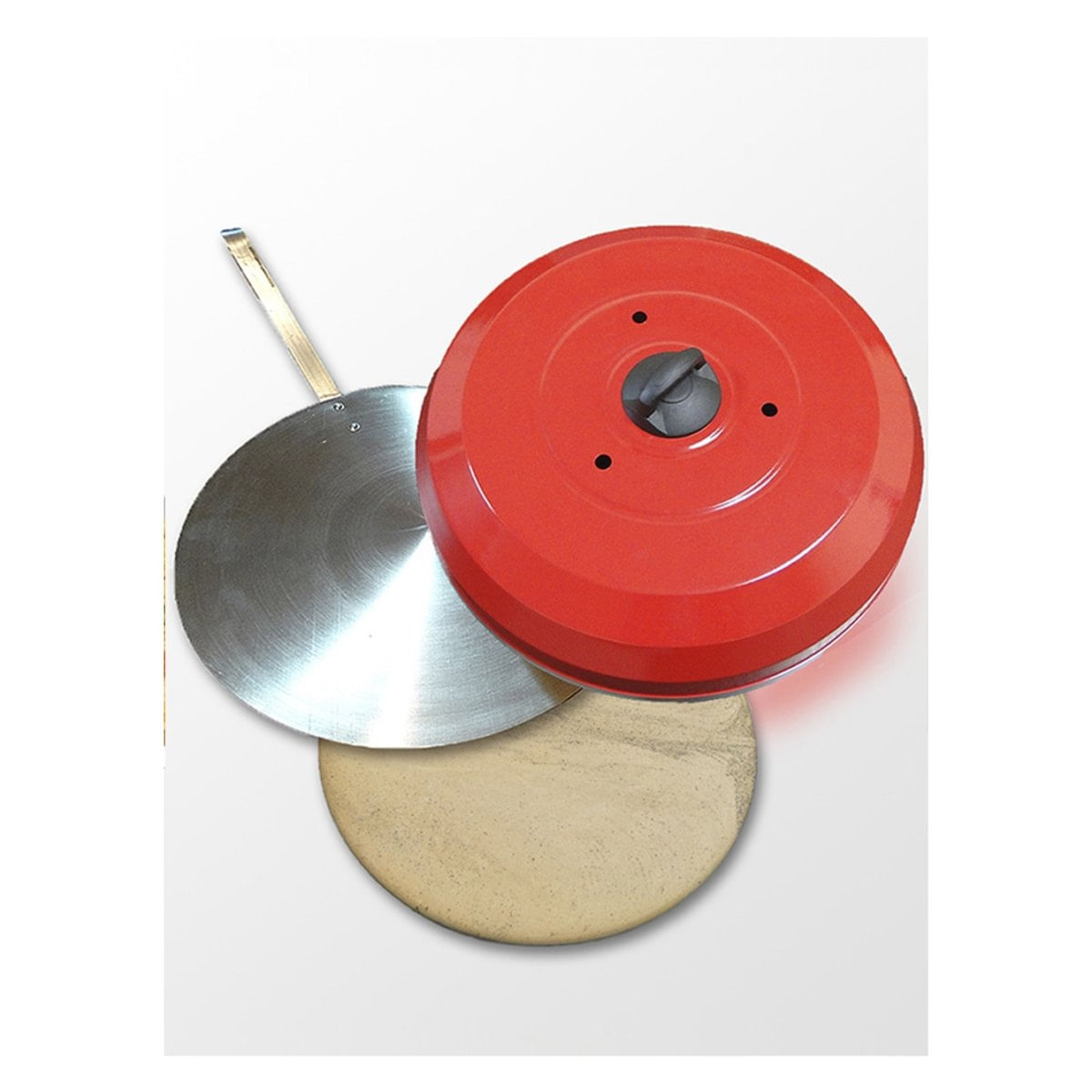 MP13953377_Kit-Pizza-Para-Churrasqueira-Com-Pa-de-Pizza-Aluminio-Pedra-Refrataria-35cm-e-Abafador-Vermelho_1_Zoom