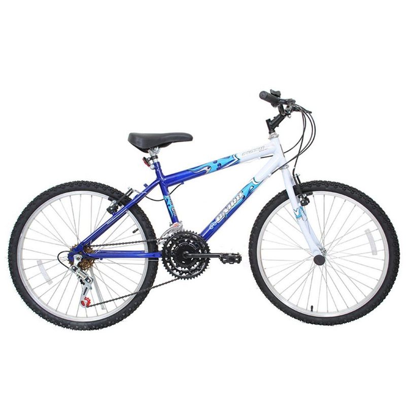 Bicicleta Cairu Flash Vb Aro 24 Rígida 21 Marchas - Azul/branco