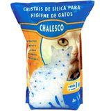 Areia Sílica Cristais Grossa Chalesco Para Gatos 1,8kg