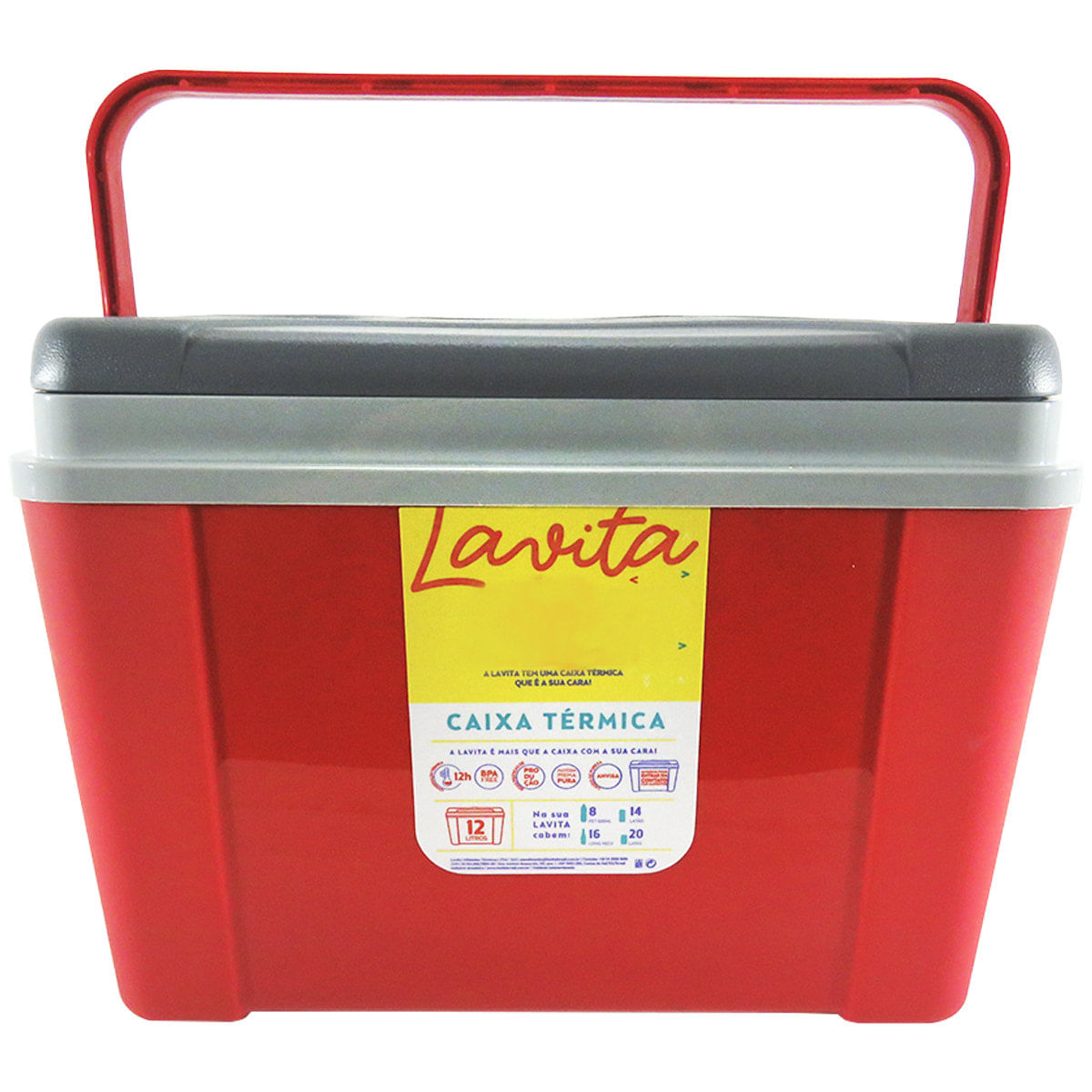 Caixa Térmica 12 Litros Lavita com Alça Vermelha é boa?