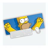 Mouse Pad Grande Gamer Homer Comemorando