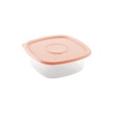 Pote De Plástico Quadrado Pop Rosa 1l -plasútil