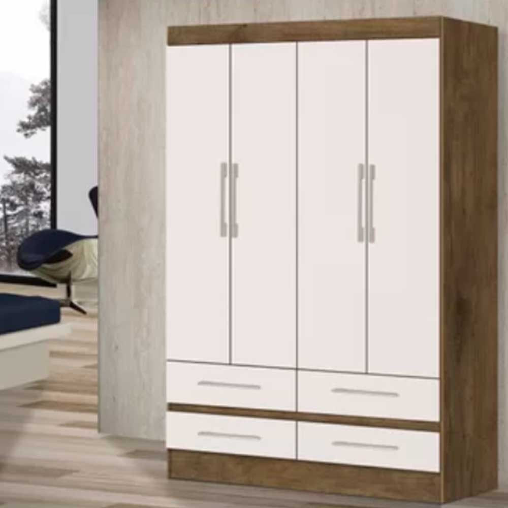 Roupeiro Veneza Em Mdp Com 4 Portas E 4 Gavetas J E A Moveis