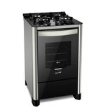 Fogão 4 Bocas Fischer Gran Cheff Acendimento Automático Silver Silver