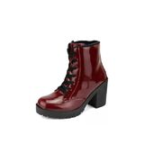 Bota Coturno Feminino Tratorada Verniz World Boot