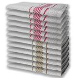 12 Panos De Prato Atoalhado Felpudo 6 Rosa 6 Marrom
