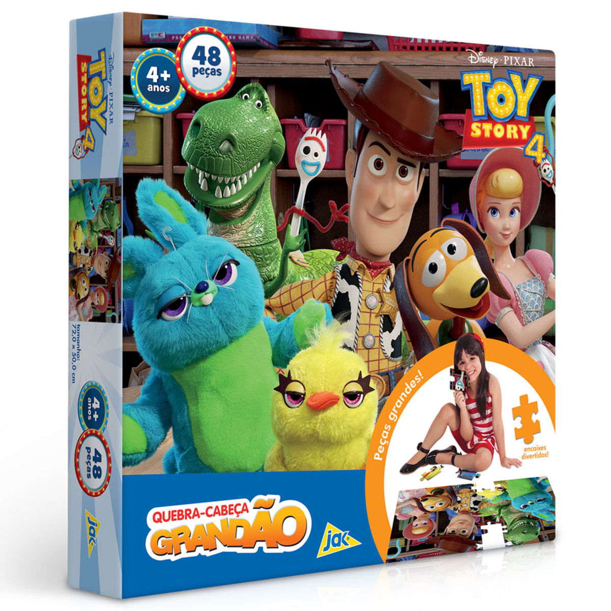 Menor preço em Quebra-Cabeça Grandão - 48 Peças - Disney - Toy Story 4 - Toyster
