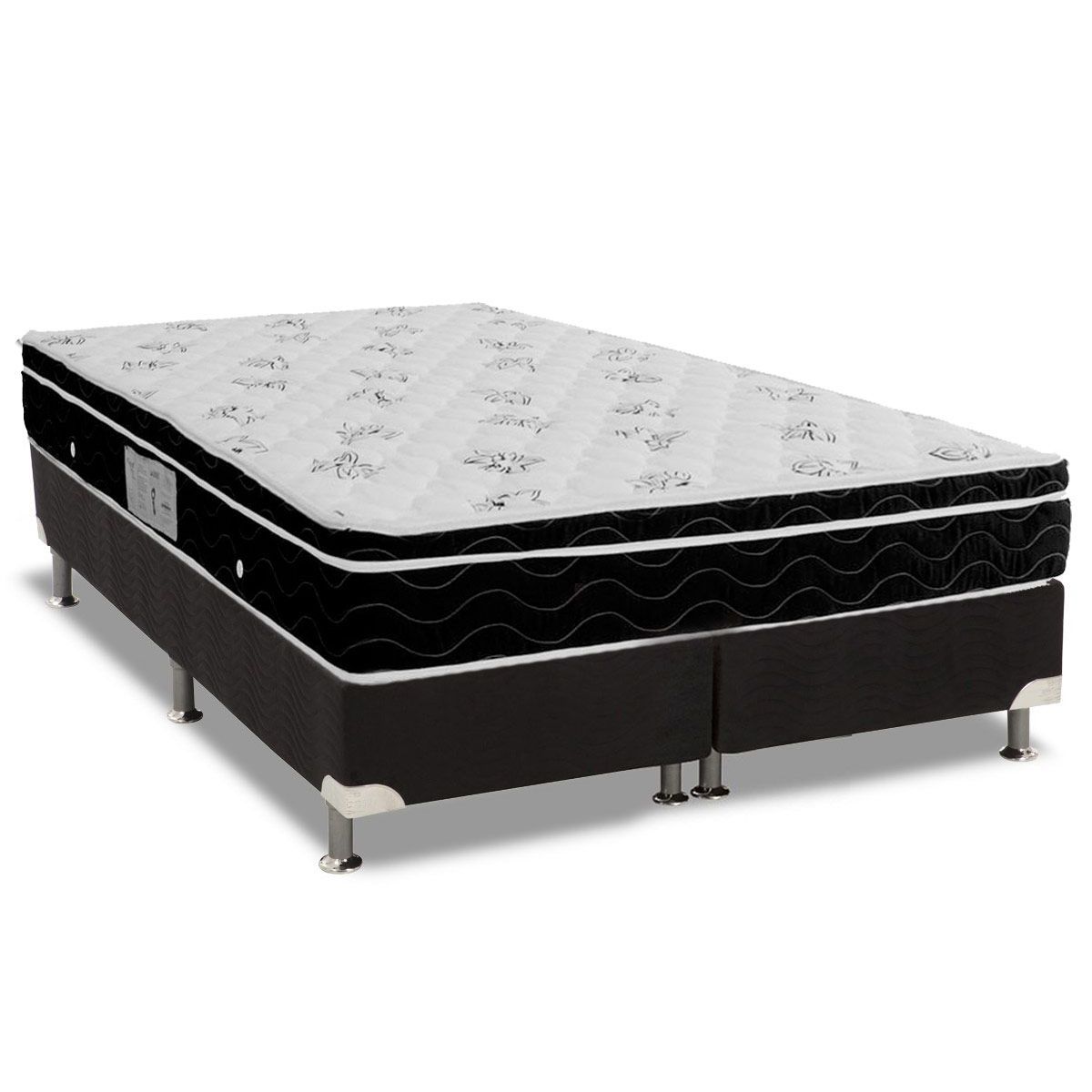 Conjunto Box-Colchão Ortobom Physical+Cama Queen 158